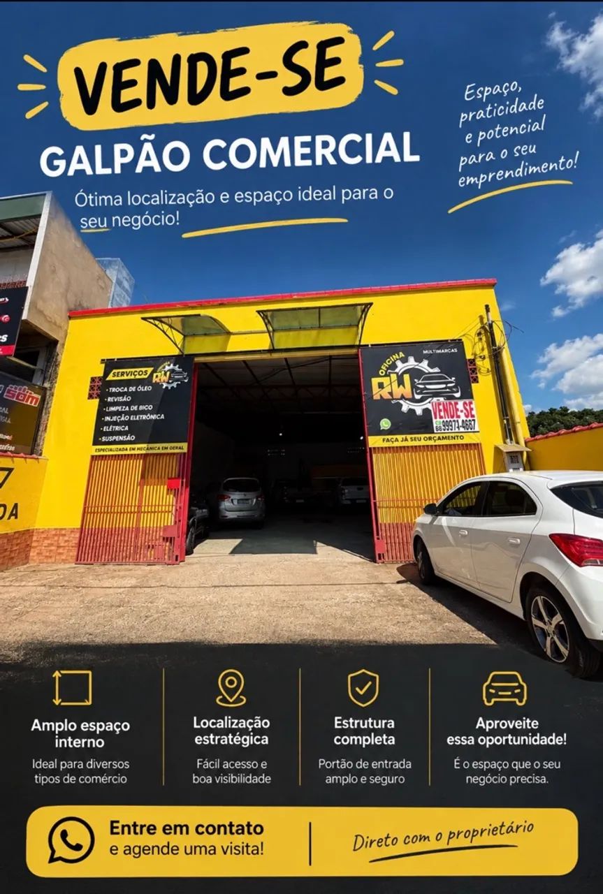 Galpão Comercial - Av. Amadeu Barbosa