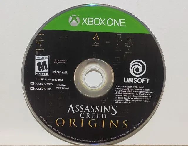 Jogo Original Usado Assassin's Creed Origins Xbox One Mídia Física Microsoft