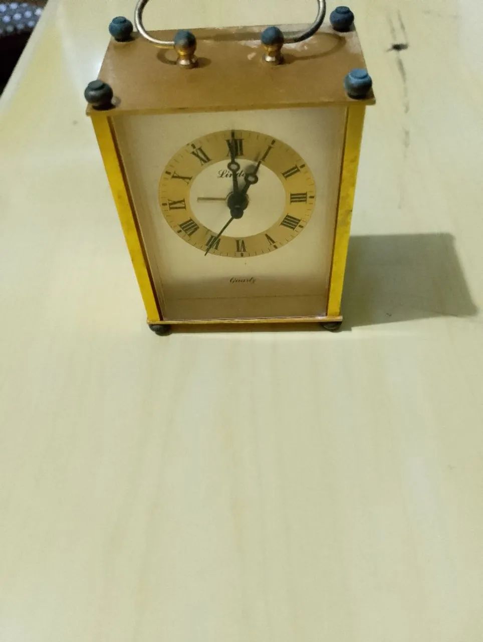 Relógio Linden de mesa fabricado Alemanha Década de 80