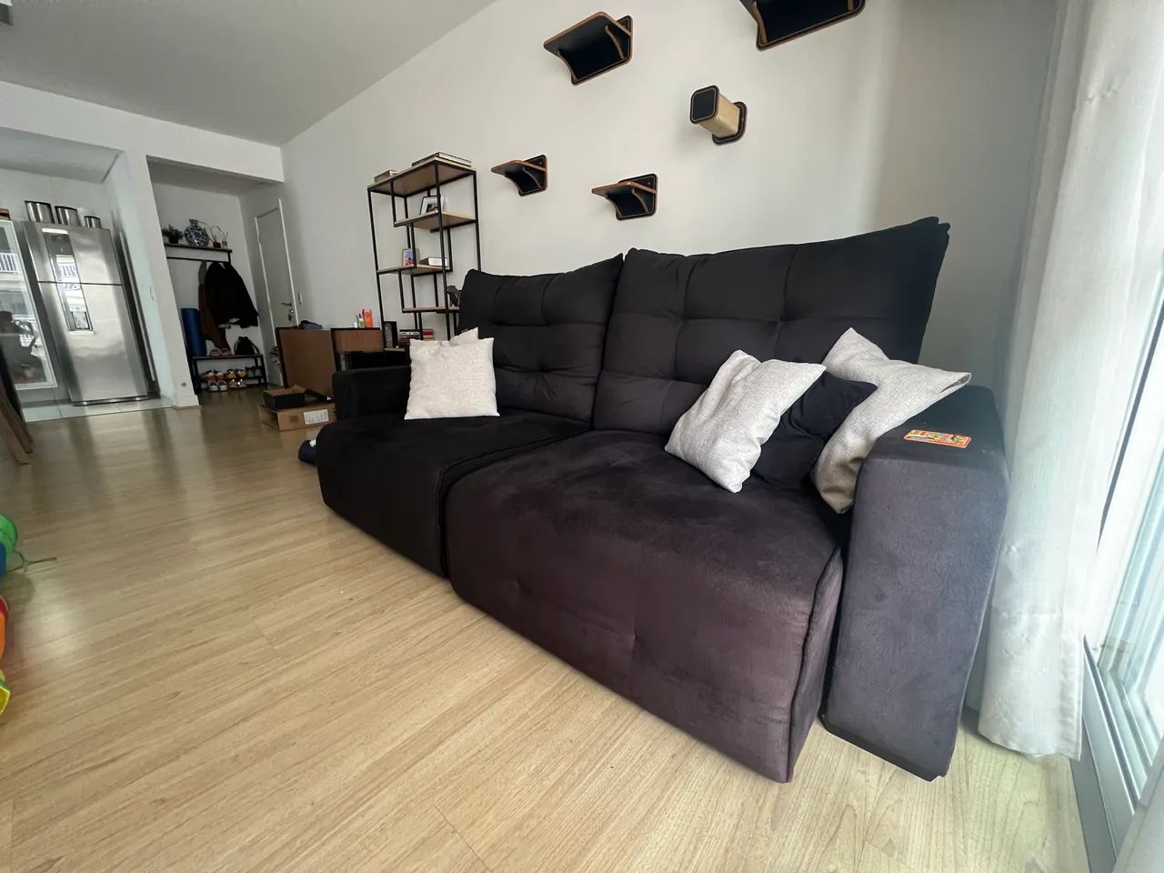 Sofá retrátil 2.40m 2 lugares - Resistente a Pets  - Foto 3