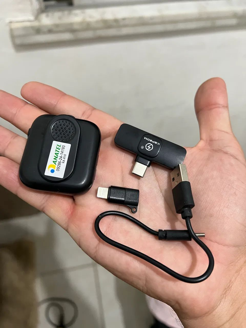 Microfone de lapela novo na caixa - Foto 4