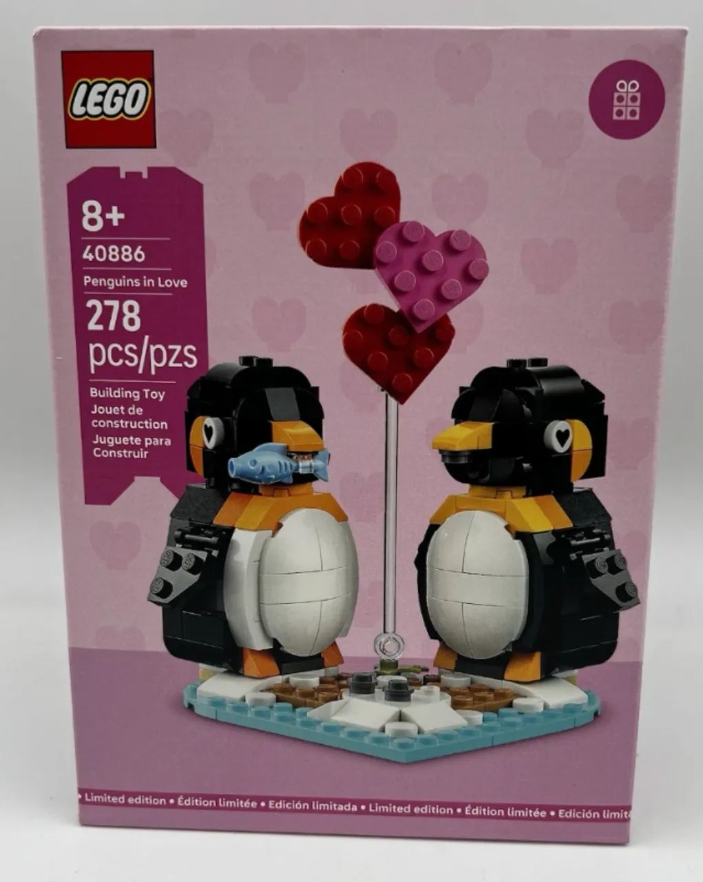 Lego Dia dos Namorados GWP 40886 - Penguins in Love - Brinquedos e