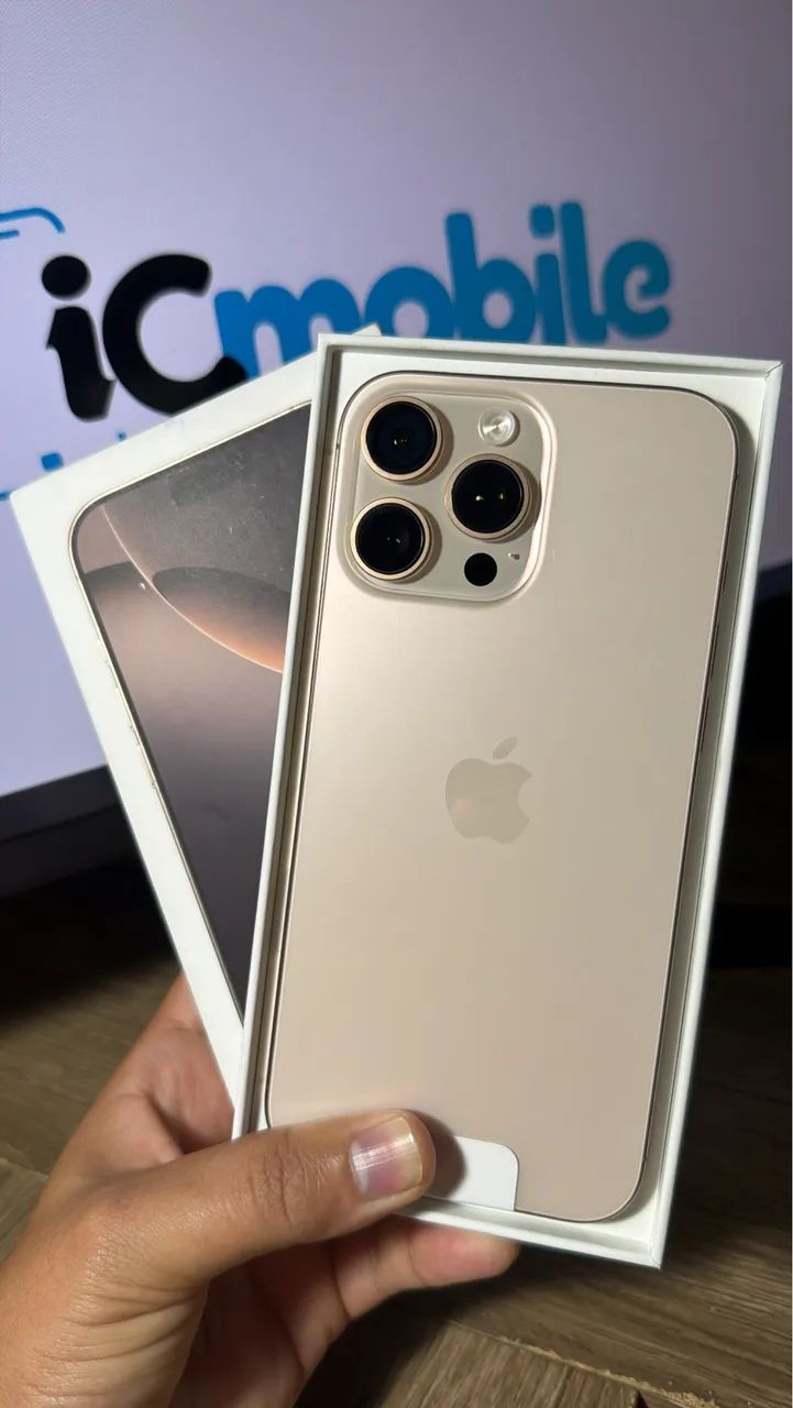 iPhone 16 Pro Max 256gb Desert ainda na G. Apple 
