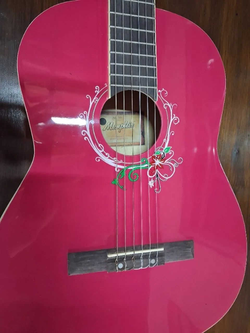 Violão rosa Memphis - Foto 5