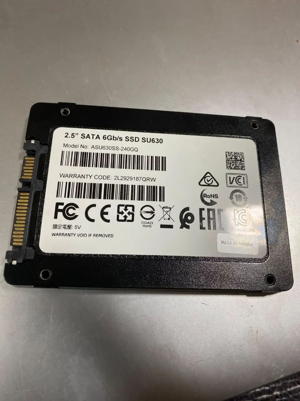 SSD 240GB SU630 100% SAUDÁVEL 