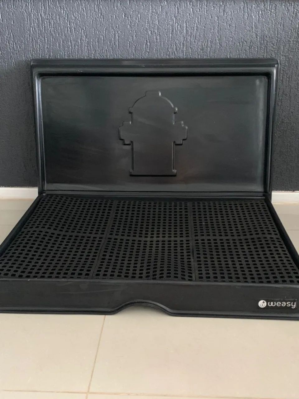 Weasy Cão Grande | Preto Com Parede | Banheiro Para Cachorro - Foto 3
