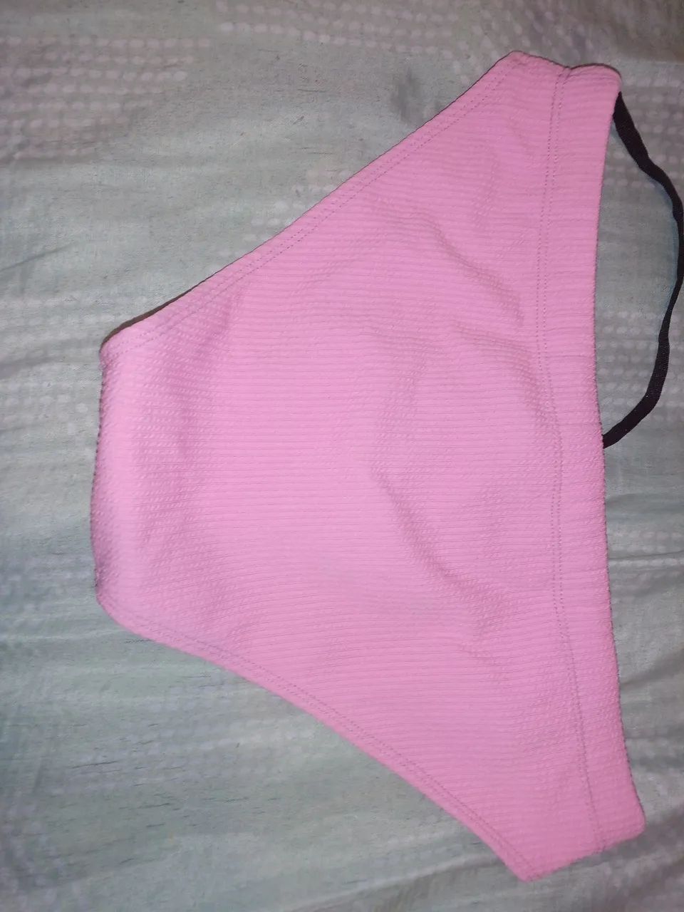 SINGA CAVADA CANELADA ROSA TAMANHO M  - Foto 2