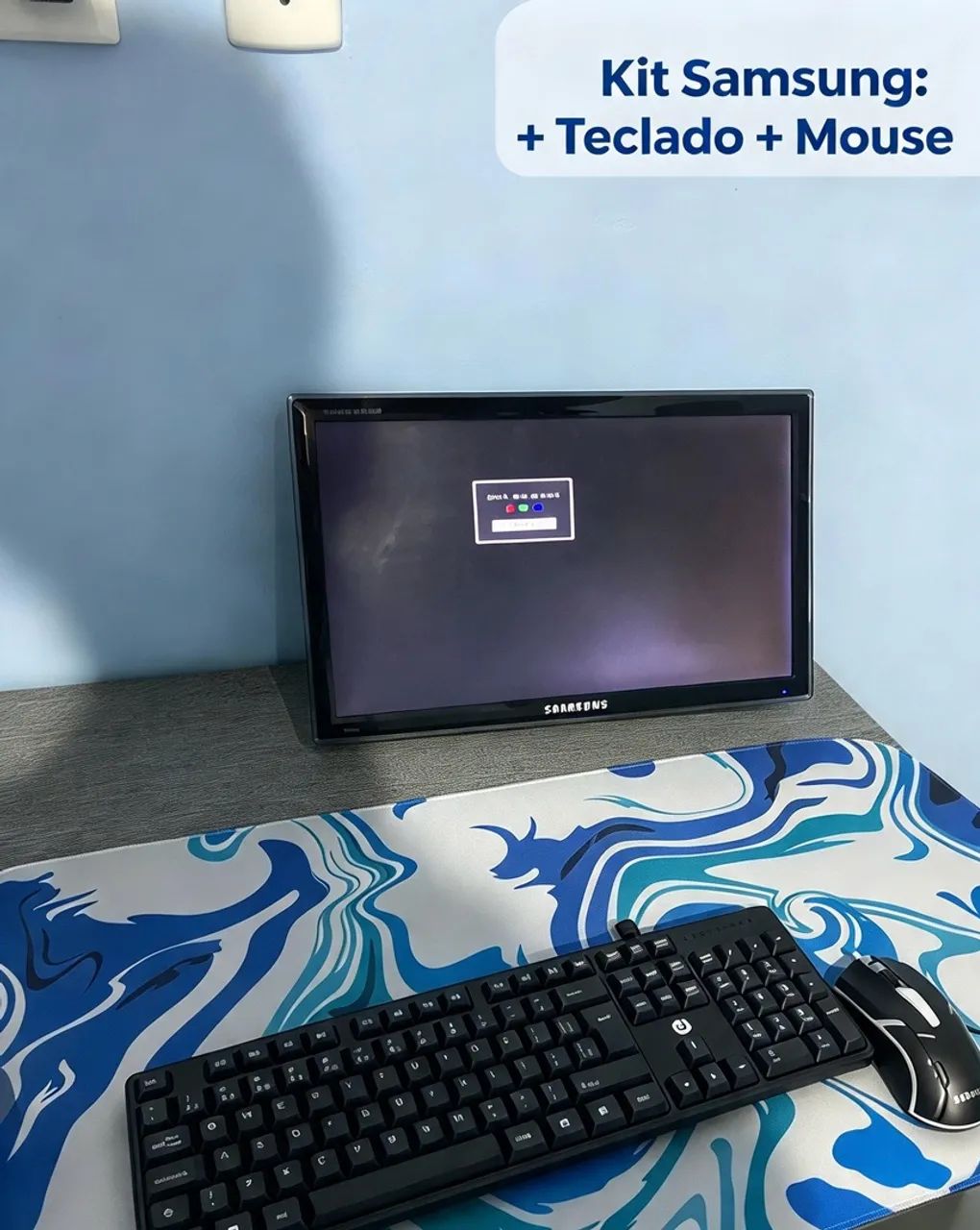 Monitor Samsung + Teclado e Mouse ? Tudo Funcionando!