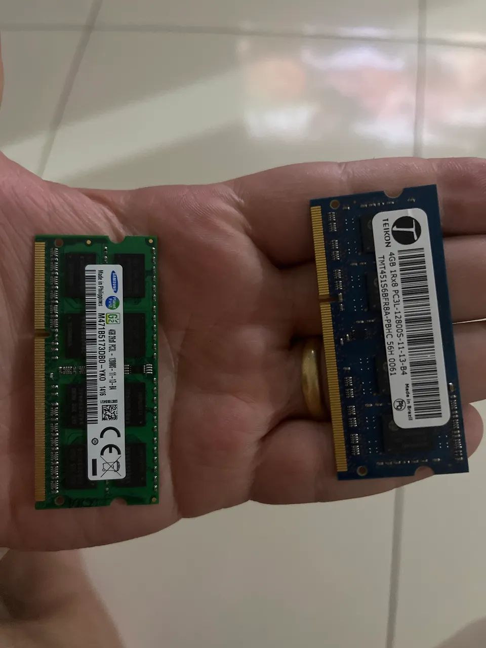 Memória ram notebook 2 x 4gb ddr3