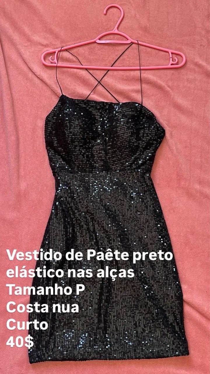 Vestido paête preto - Foto 2