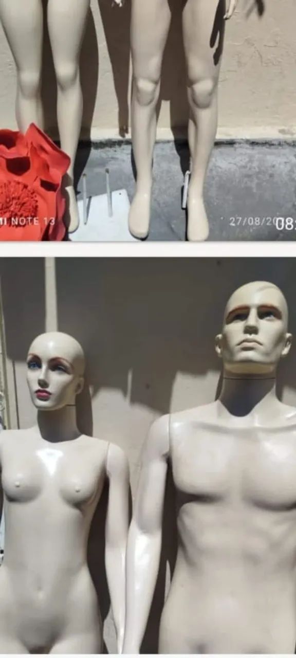 Vendo 2 manequins um masculino completo e outro feminino tel *05) - Foto 3