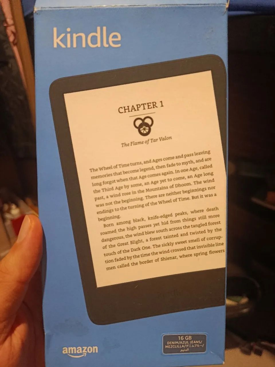 Kindle 11ª Geração 16 GB Azul + Caixa e Cabo<br> - Foto 3