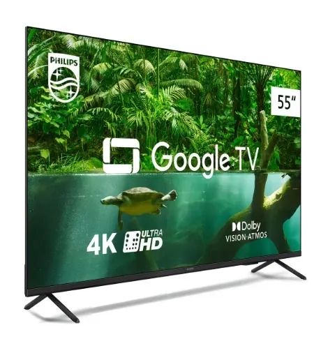 Smart Tv Google Phillips 55 Polegadas 4K - Foto 3