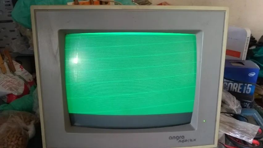 Monitor 12 polegadas Vintage Amstrad/IBM PC CGA Angra Verde Anos 80 - Leia Descrição - RJ - Foto 2