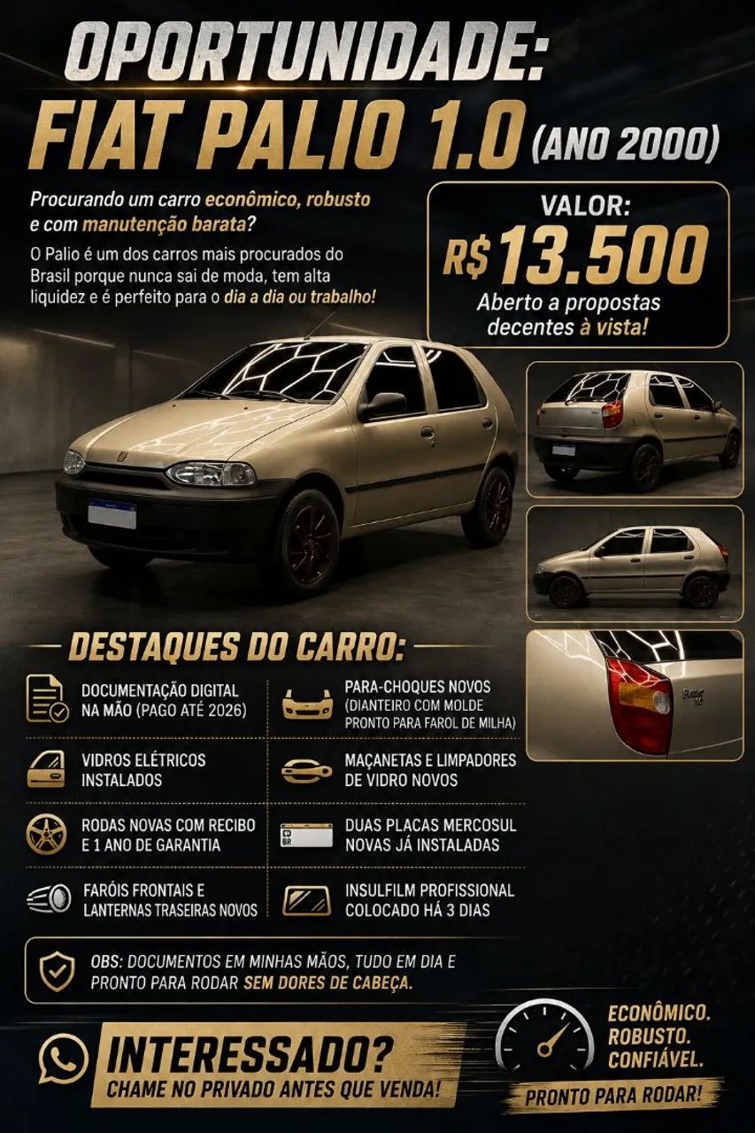 Fiat Palio EX 1.0 MPI 4P 2000