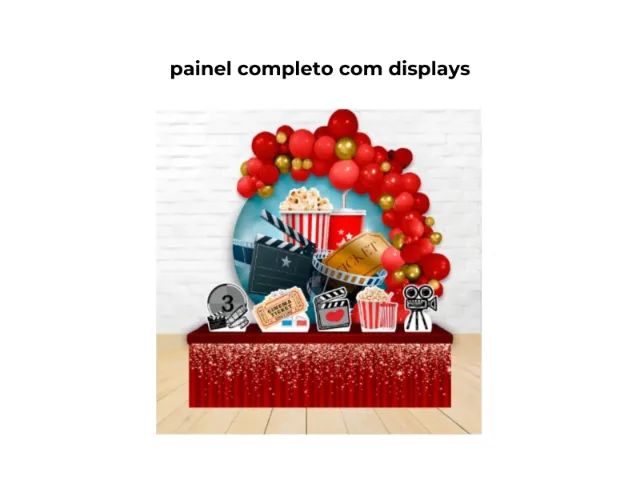 painel completo com displays