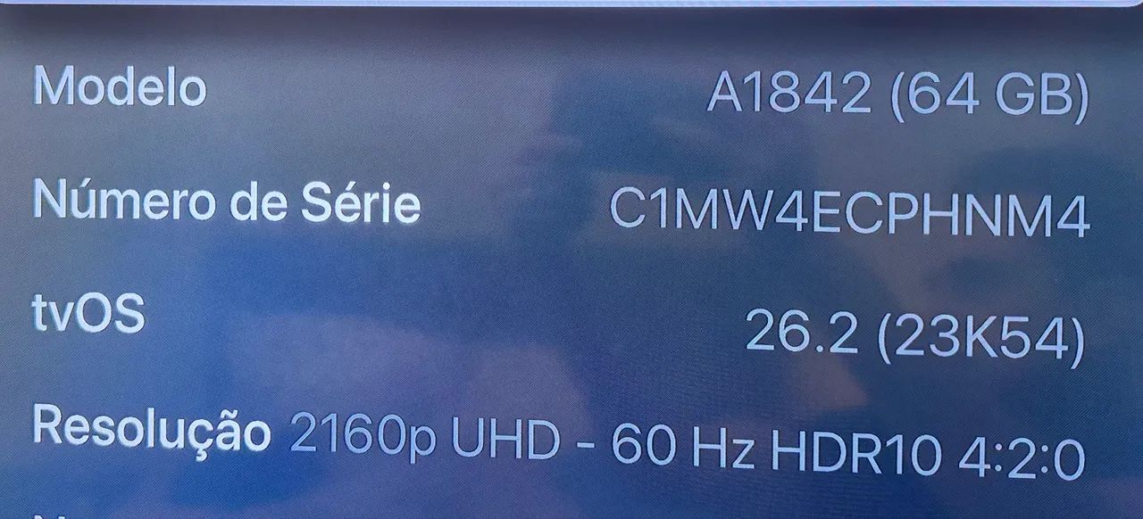 Apple TV 4K - 64 gigas - Funcionando perfeitamente - Foto 4