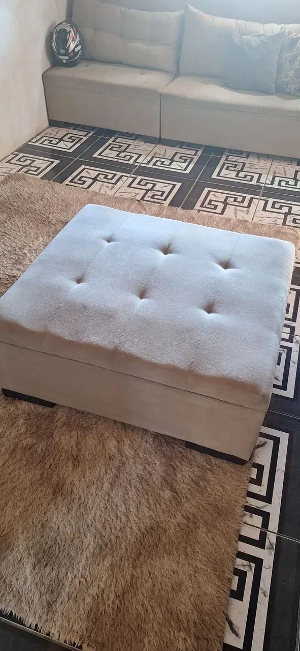 Sofá de canto com puff - Foto 3