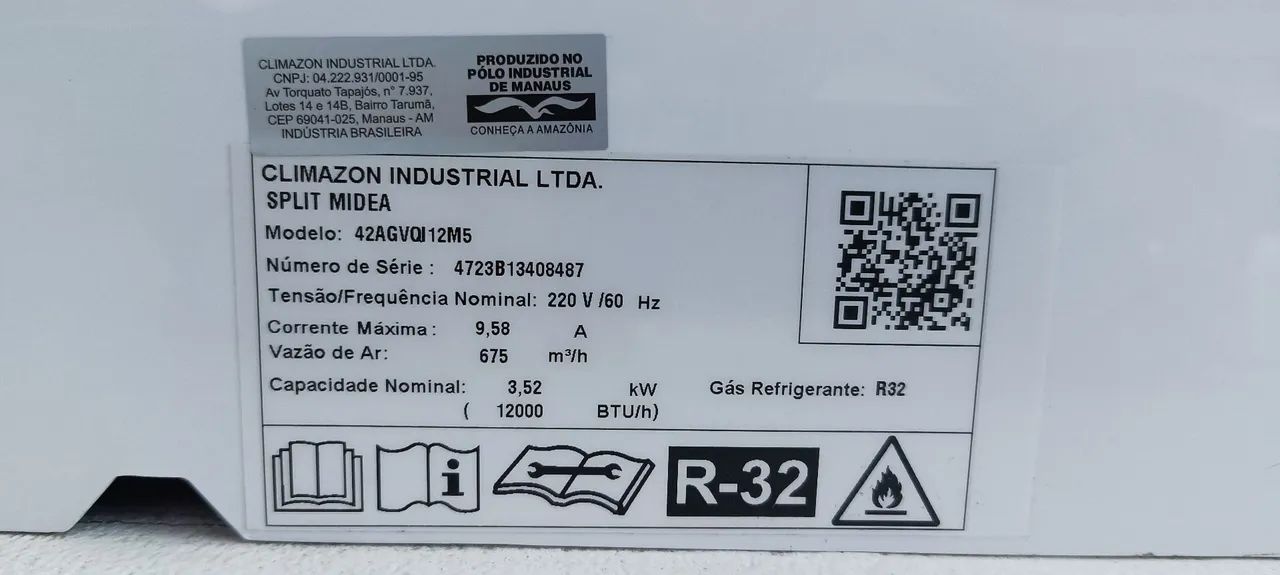 Ar condicionado Midea 12000btus - 220V - Foto 4