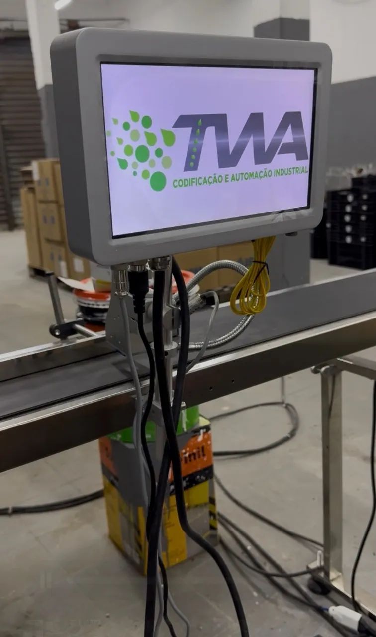 Datador inkjet com ihm integrada + esteira de 2,3 metros marca twa 