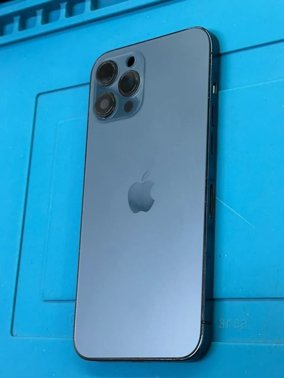 CARCAÇA IPHONE 12 PRO MAX - AZUL - Foto 3