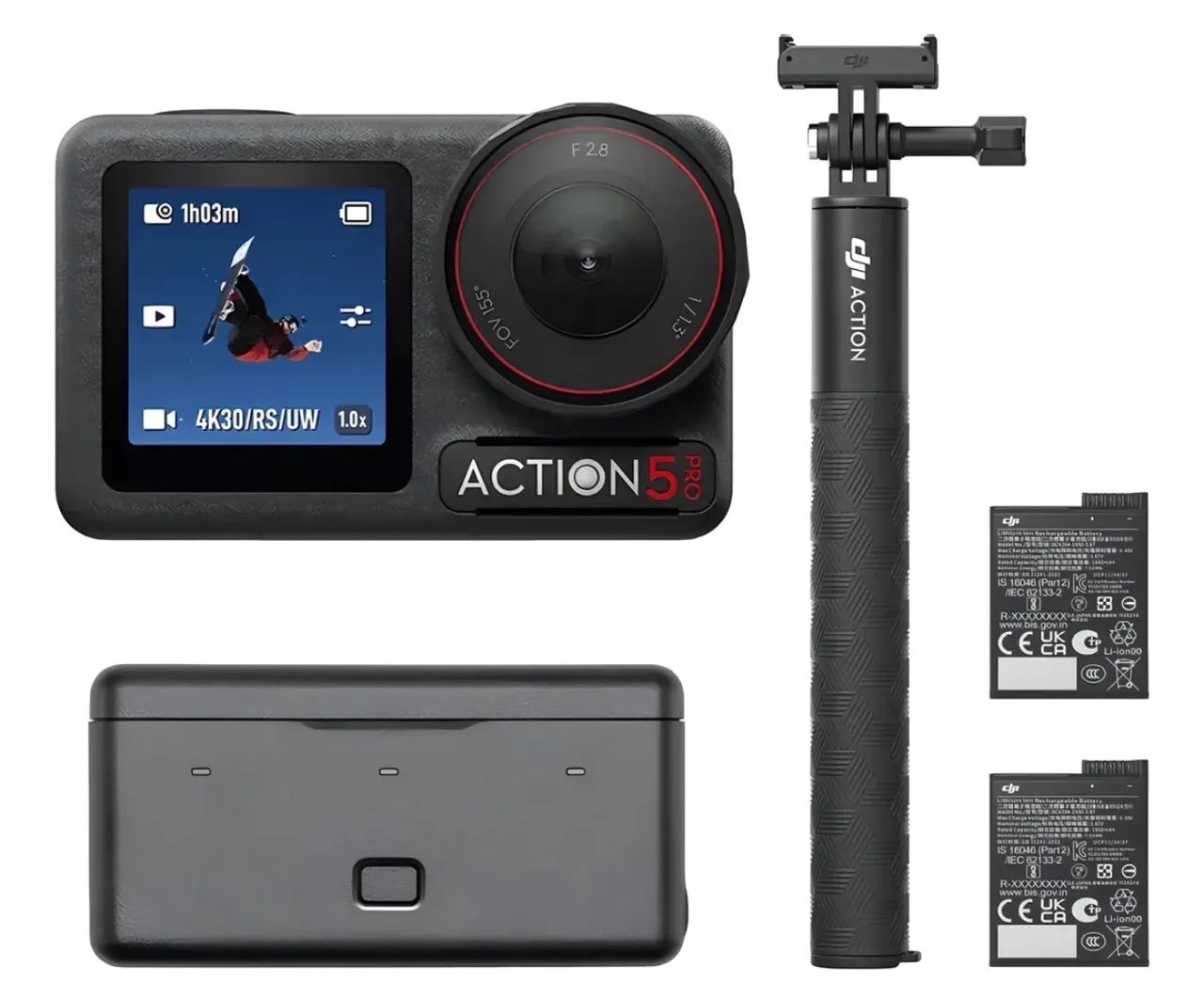 Câmera de ação DJI Osmo Action 5 Pro Combo Adventure 4K/120FPS  - Foto 2