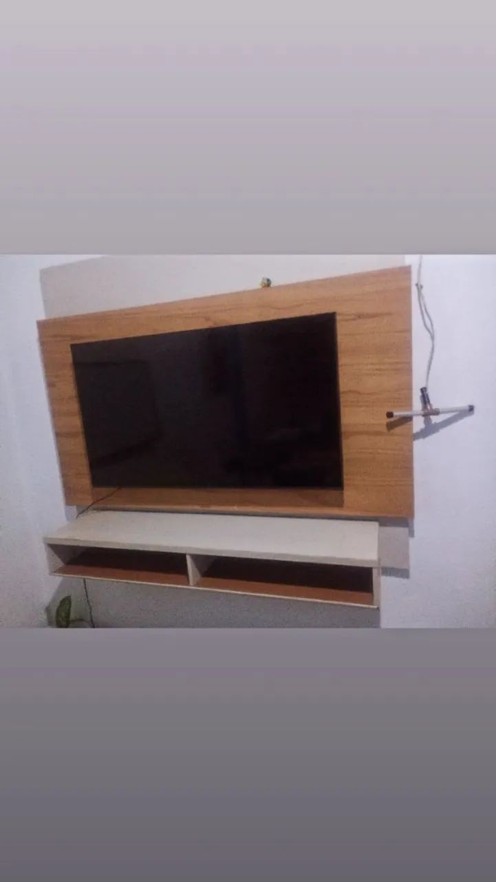 Tv 50 polegadas smart e raque 