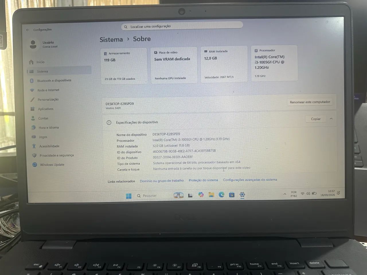 Notebook Dell  Vostro 3401 - Foto 3