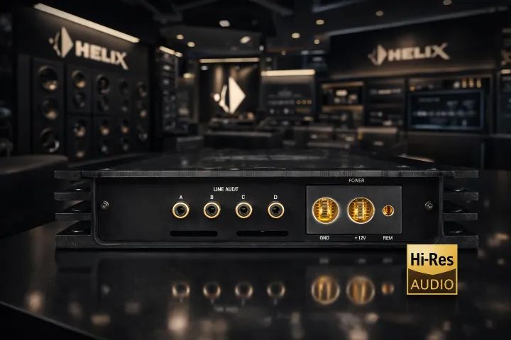 Amplificador HELIX Hi-end C Four Classe Ab 4x220watts Rms HI-RES Hi-Fi SQ