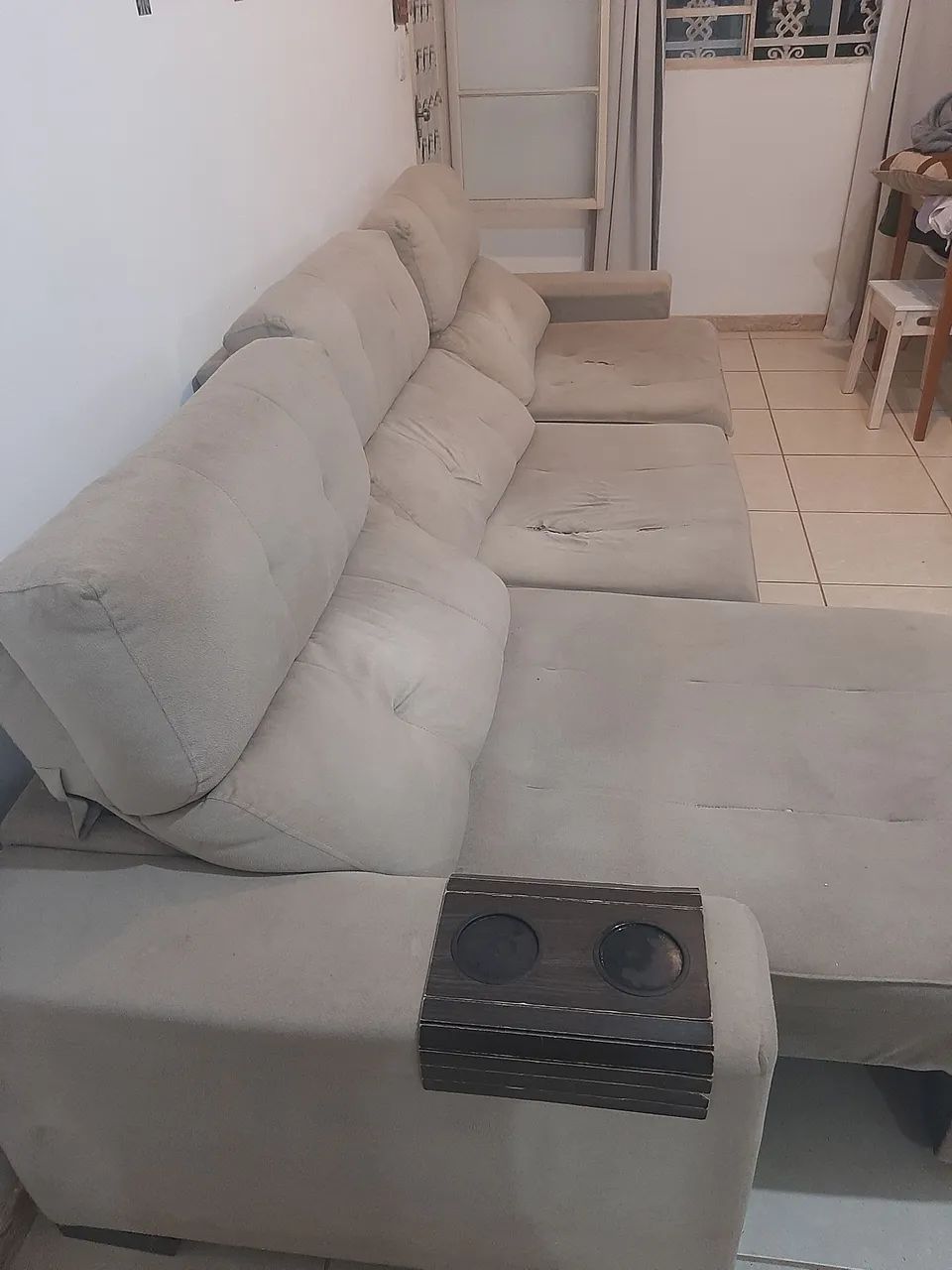 Sofá 3 Metros Retrátil e Reclinável - Foto 4