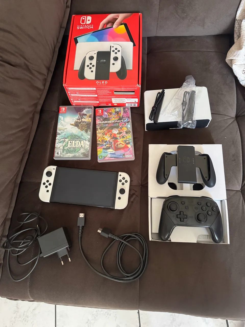 Nintendo Switch OLED controle e jogos originais - Foto 5