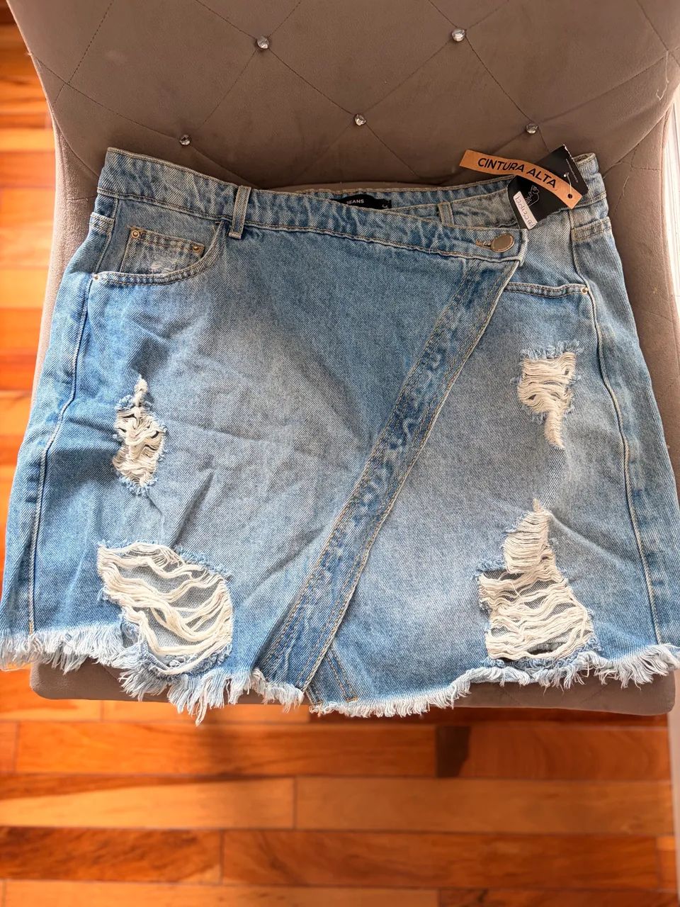 Saia jeans tamanho 46