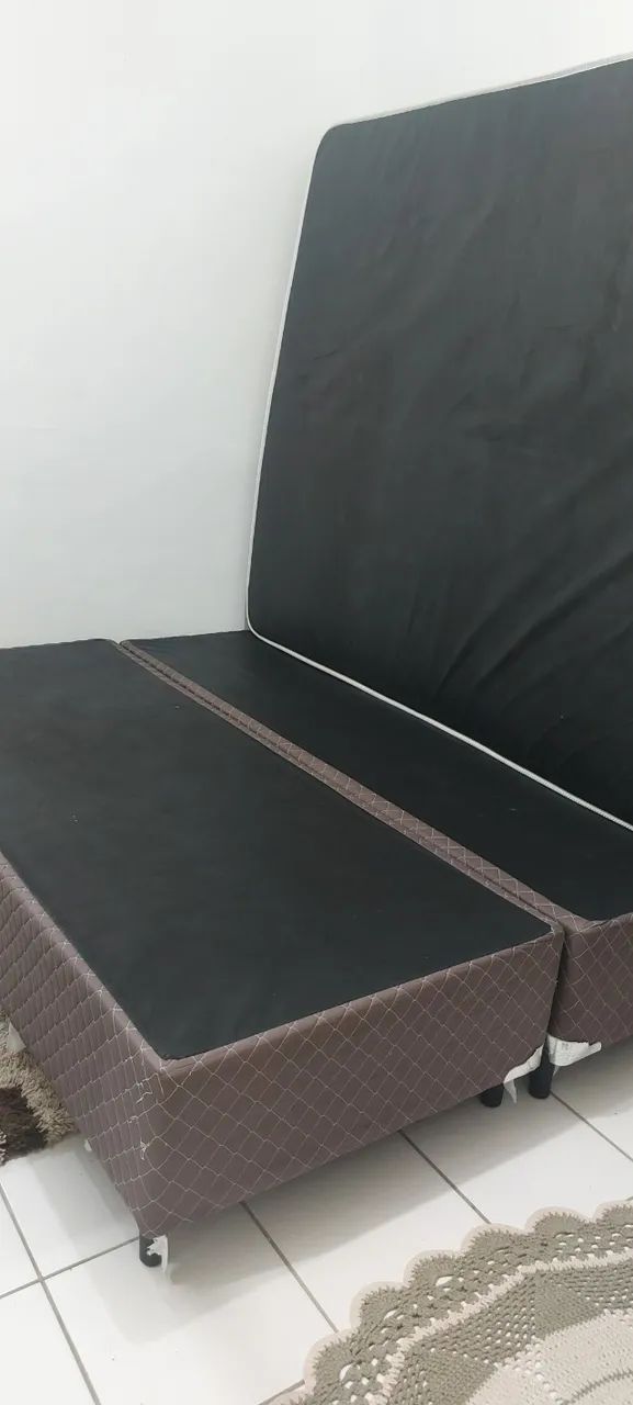 Cama box Queen base box e colchão - Foto 3