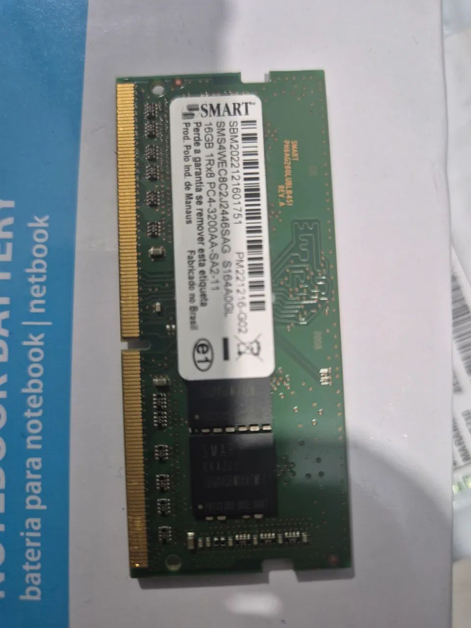 memória ram ddr4 notebook