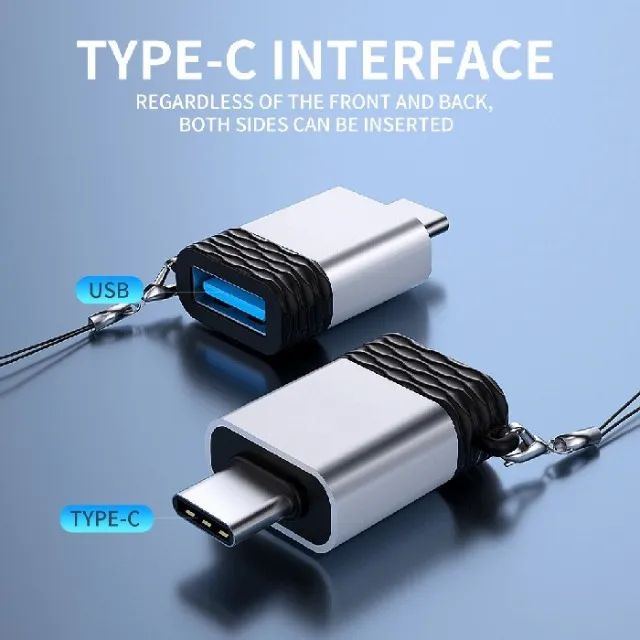 Cabo Adaptador OTG Tipo C Usb 3.0 Tomate - Foto 4