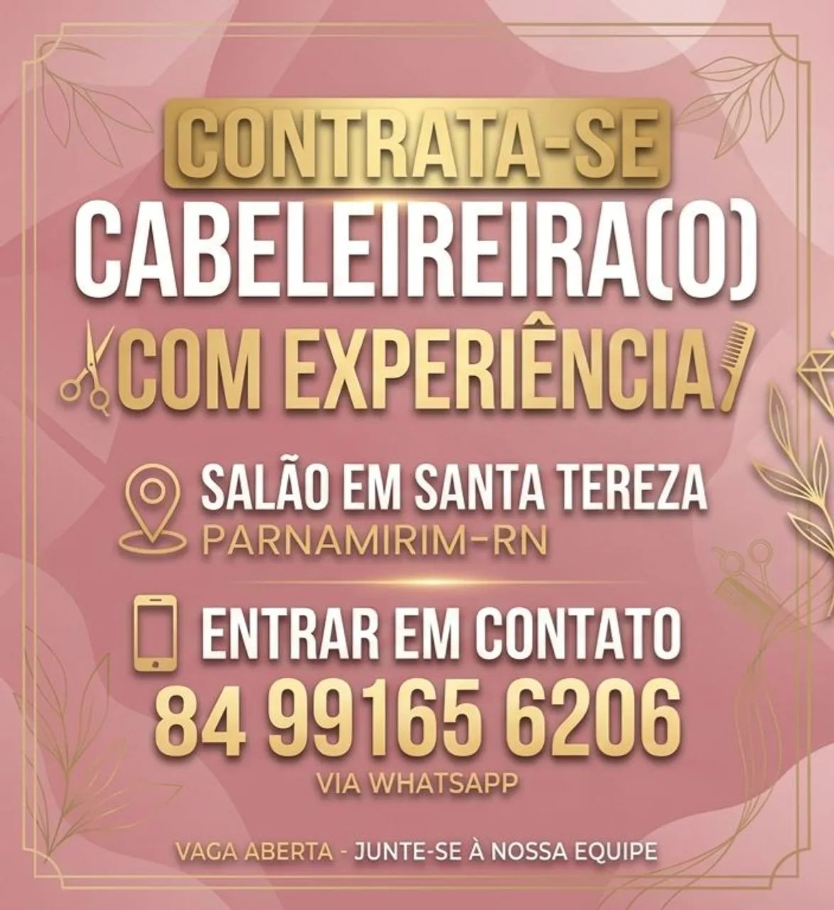 Vaga de cabeleleiro(a)