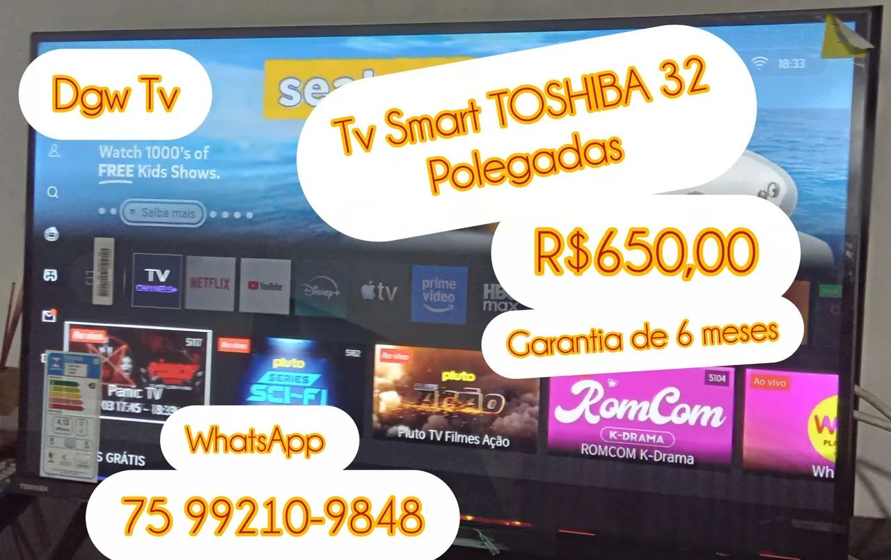 Tv toshiba smart 32 polegadas 