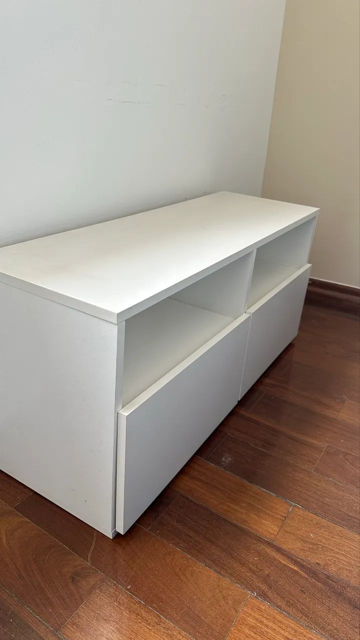 Rack/cômoda MDF branco Mobly