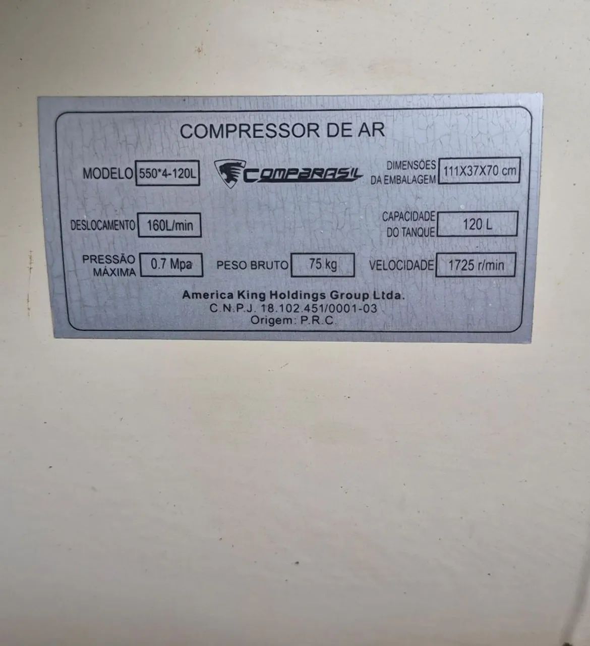 Compressor de ar  - Foto 3