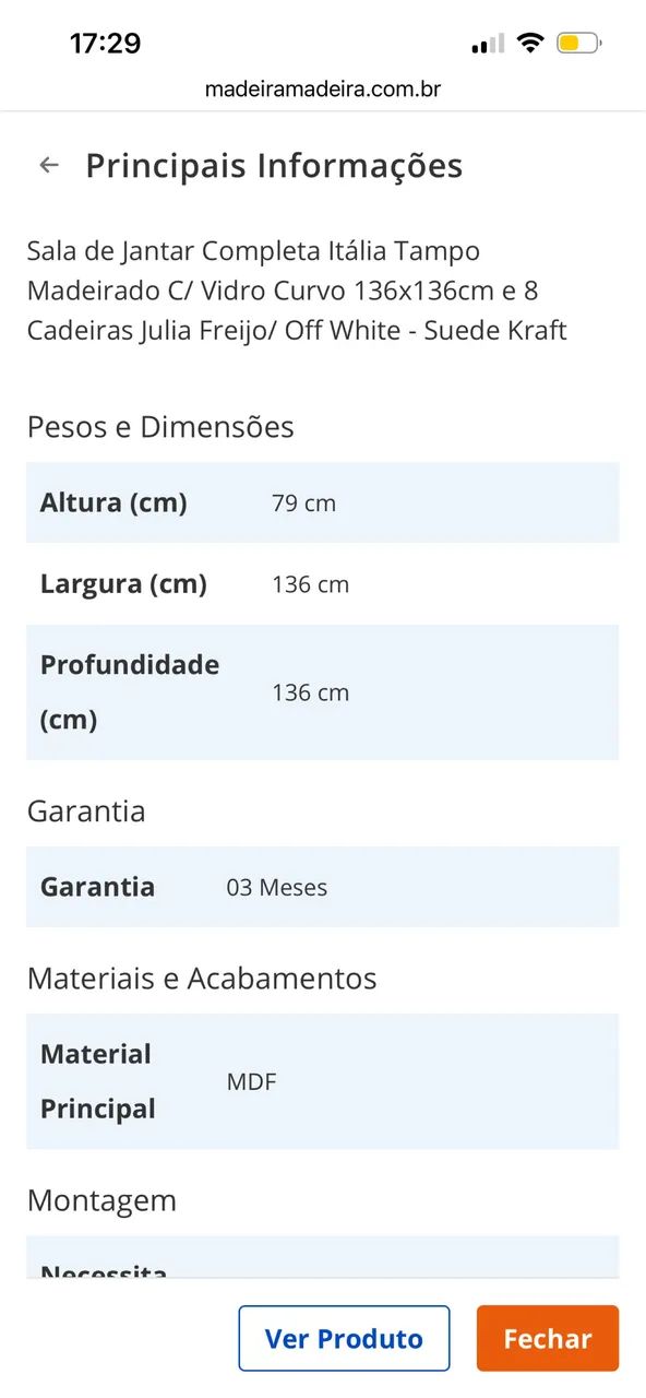 Conjunto Mesa quadrada de madeira com 8 cadeiras. - Foto 3