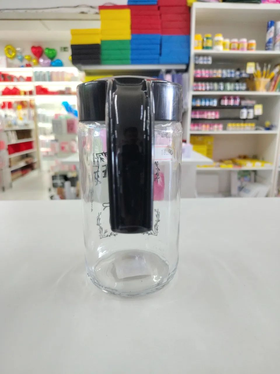Jarra de Suco Preta Vidro 800ml - Foto 3