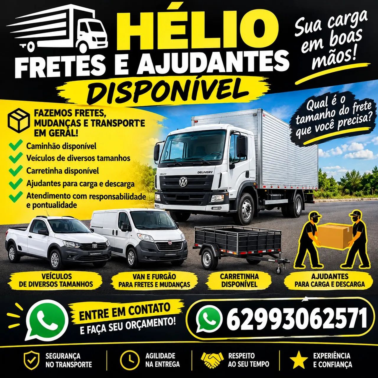 Frete e mudanças 
