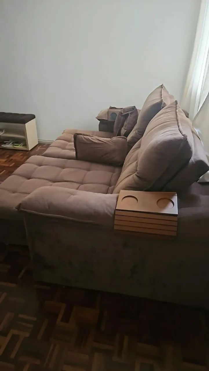 Sofá 2 lugares retrátil e reclinável - Foto 2