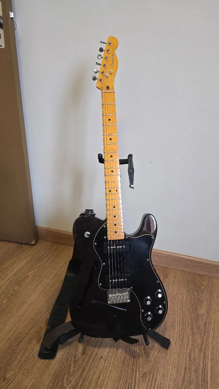 Fender Telecaster Thinline Deluxe P90 - Black Trans - 2013
