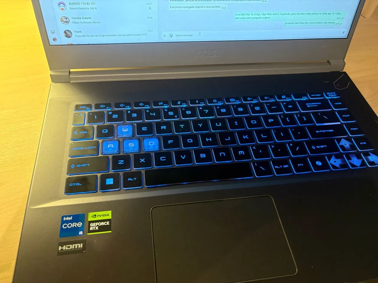 MSI Thin 15 i5 RTX3050 monstro - Foto 2