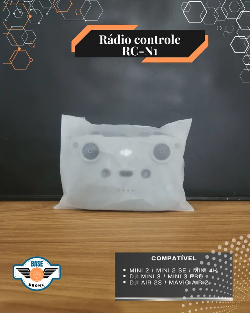 Controle RC-N1 DJI (Compatível: mini2 SE, mini 2, mini 3, Mini 4K)