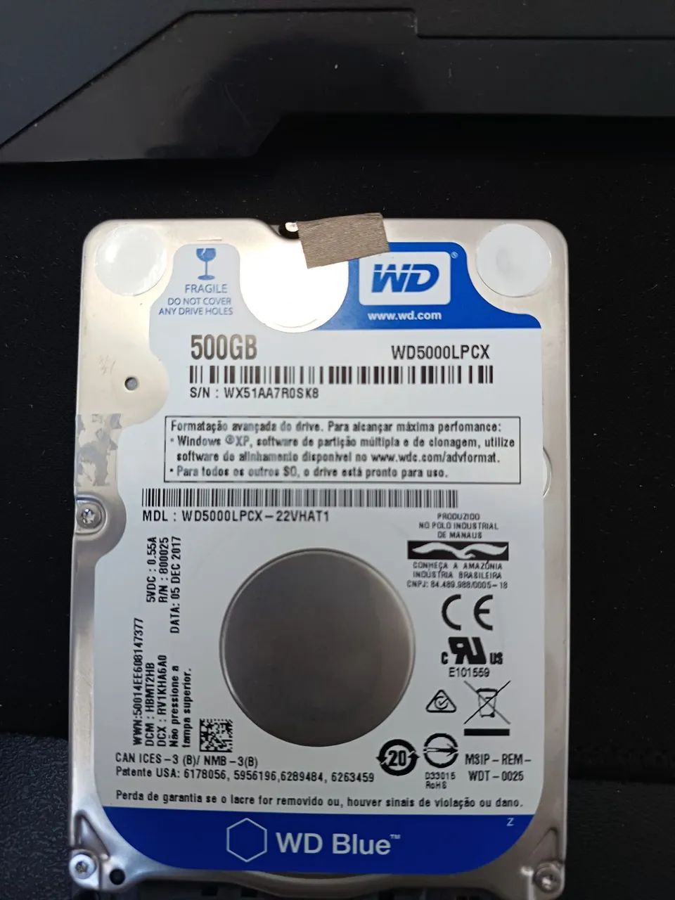 HD 500Gb WD Blue