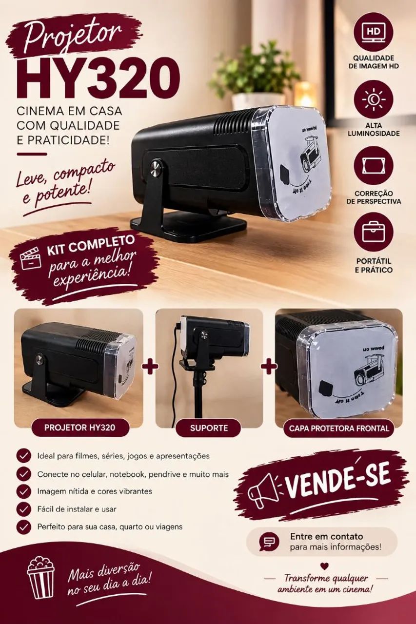 Projetor HY320 - Foto 4