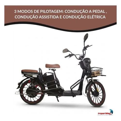 Bicicleta elétrica 48V 500W - Foto 4
