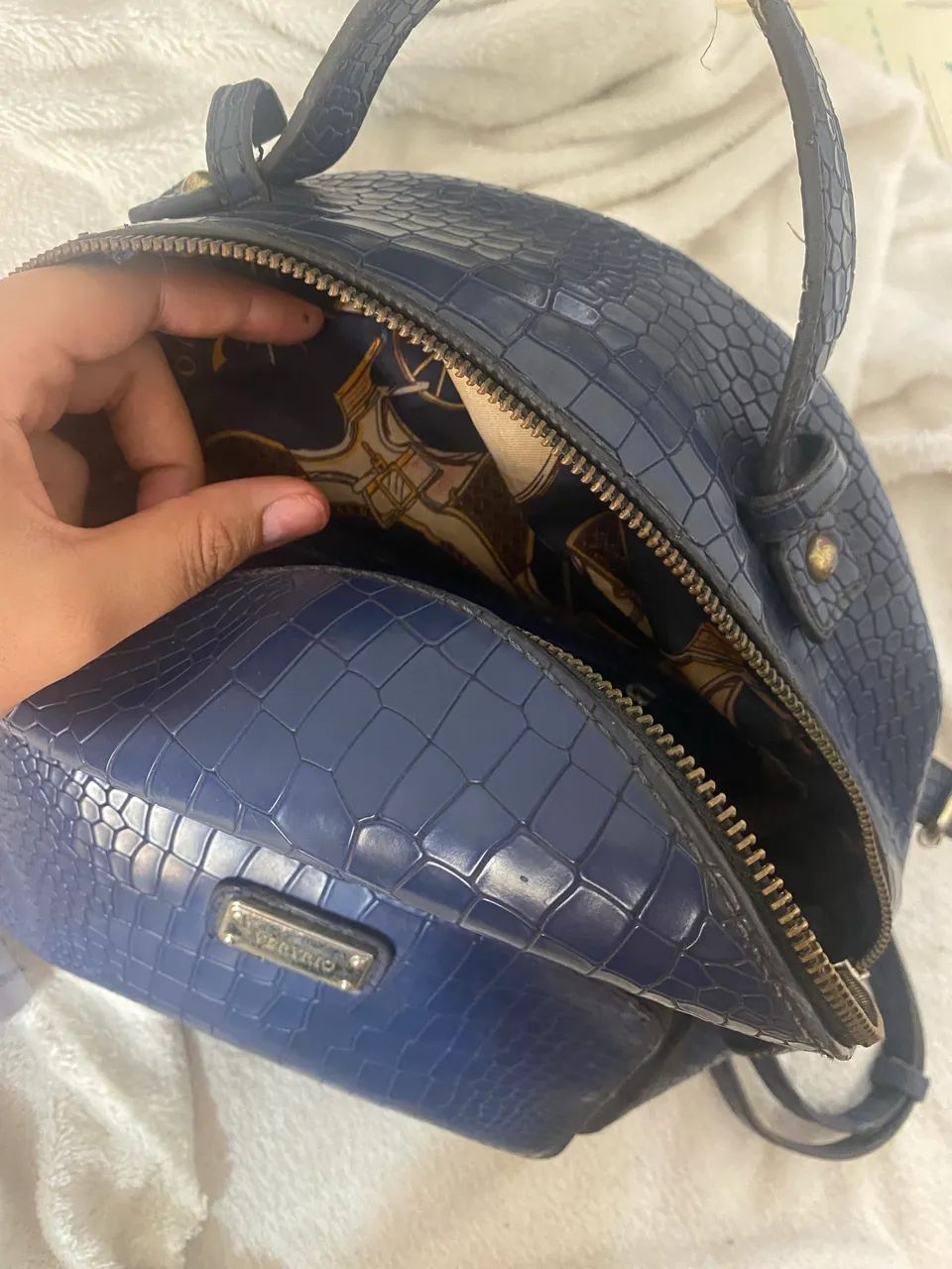 Bolsa azul marinho  - Foto 3